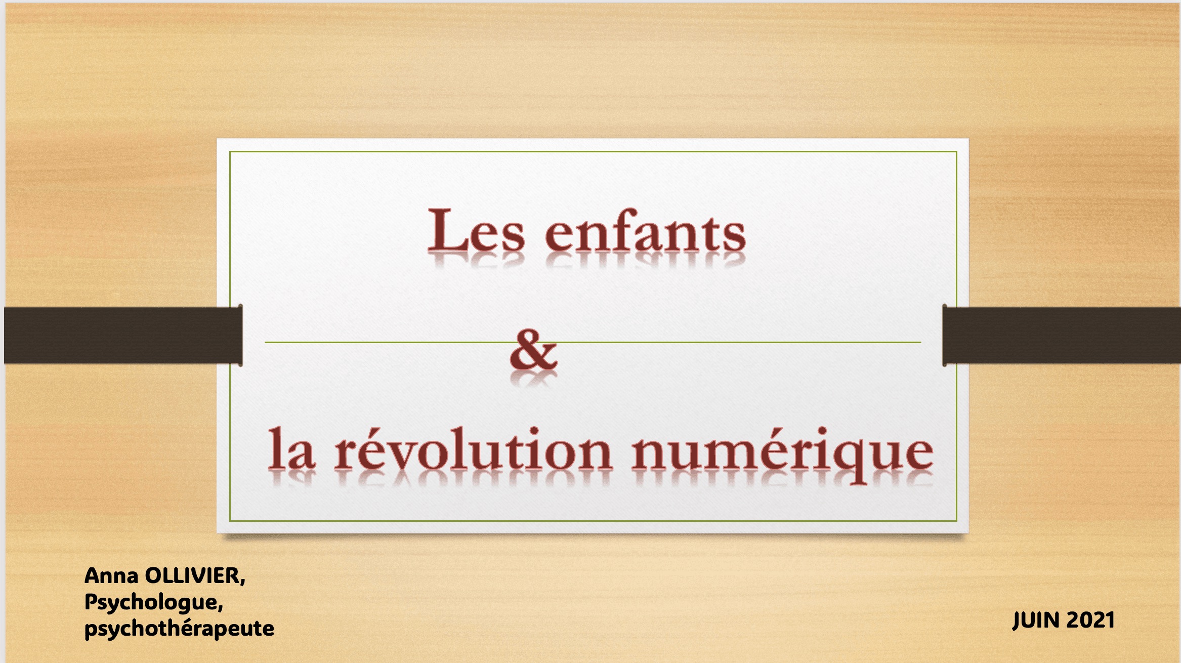 Les enfants et la révolution numérique